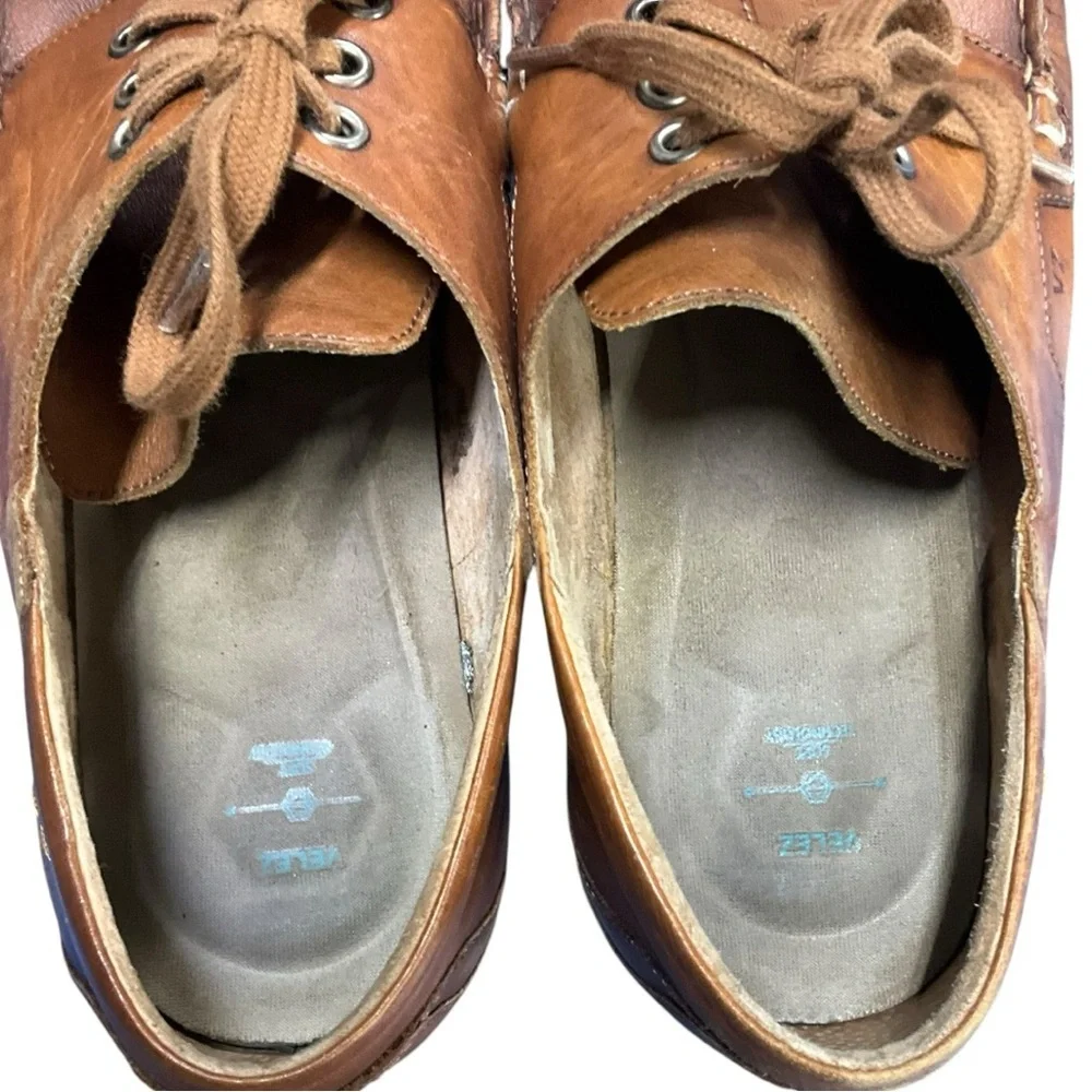 ⚓ VELEZ MESTA‎ Men’s Leather Boat Shoes | Size 11M | Luxe Handcrafted Style